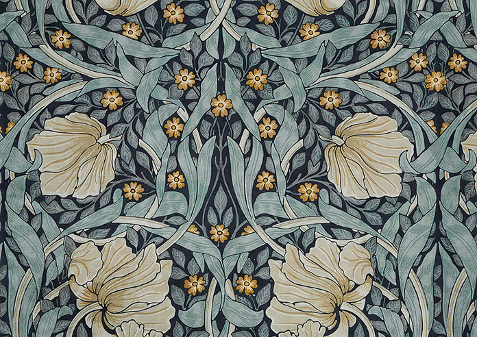 William Morris Pimpernel Velvet, Indigo - Made to Measure Curtains - Image 8